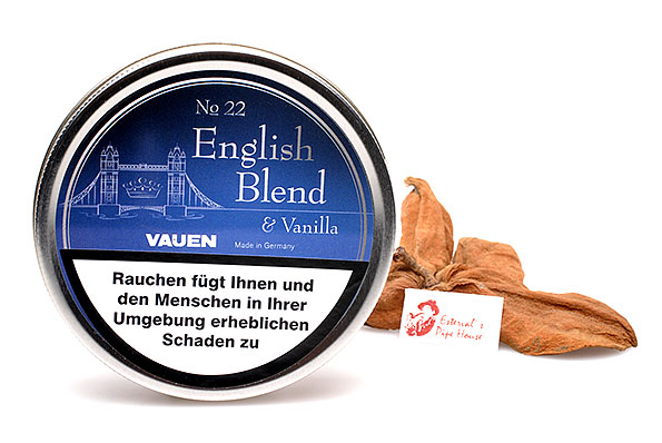 Vauen No 22 English Blend & Vanilla Pipe tobacco 50g Tin
